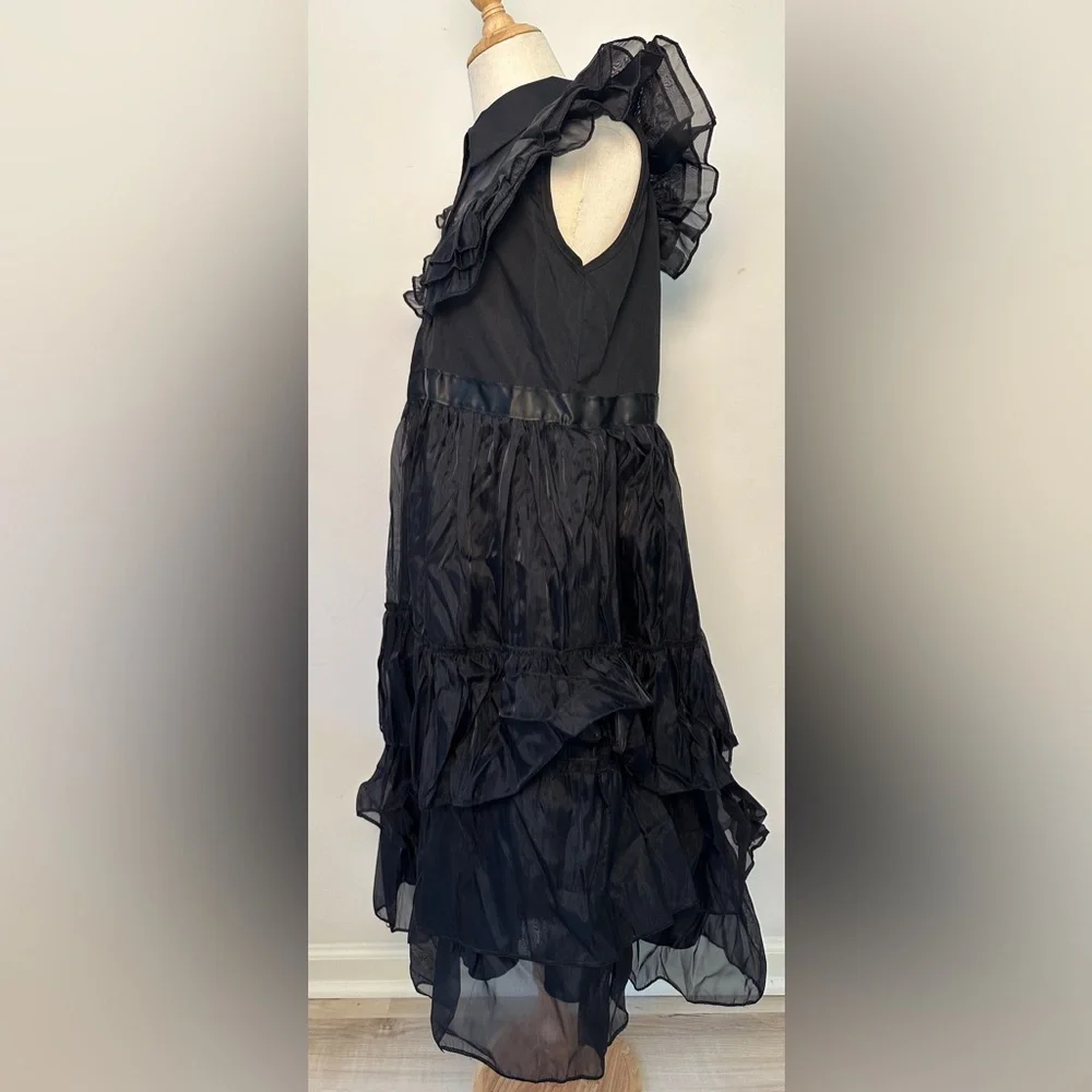 Wednesday Addams Black Prom Dress Costume